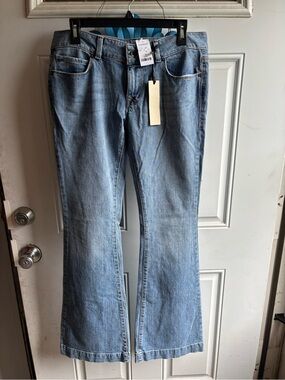 Express Light Blue Flare Jeans